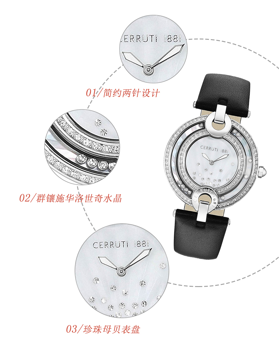 CERRUTI 1881 (gu) 1881ʯӢŮʿֱCRM054SN28BK Ȿԭ